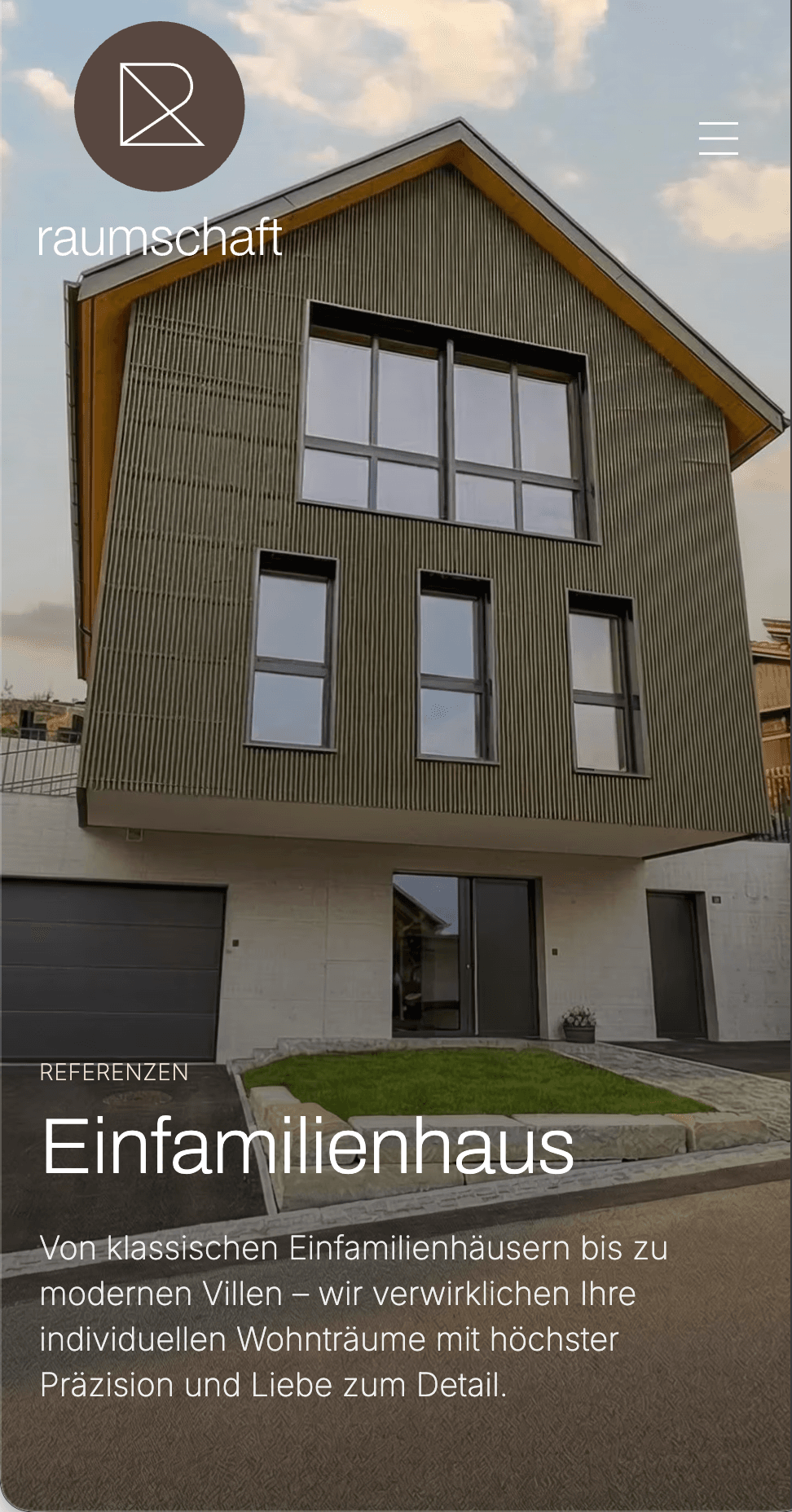 raumschaft.ch Mobile ansicht